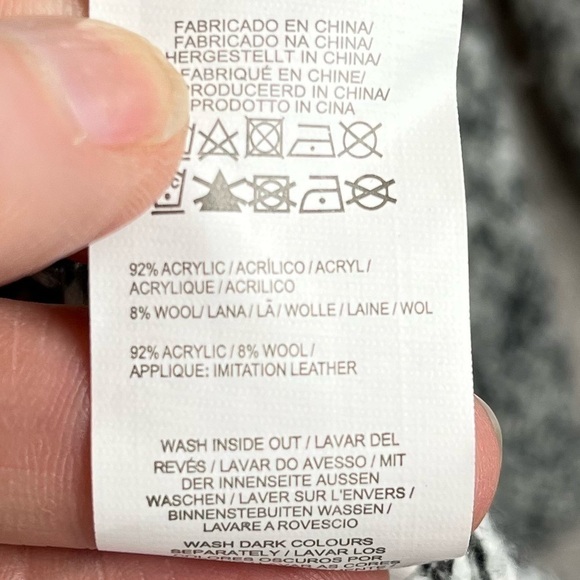 ATMOSPHERE Wool Blend Cardigan Shawl Neck Button Size 6 - Picture 7 of 15